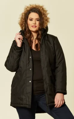Plus Size Black Expedition Parka