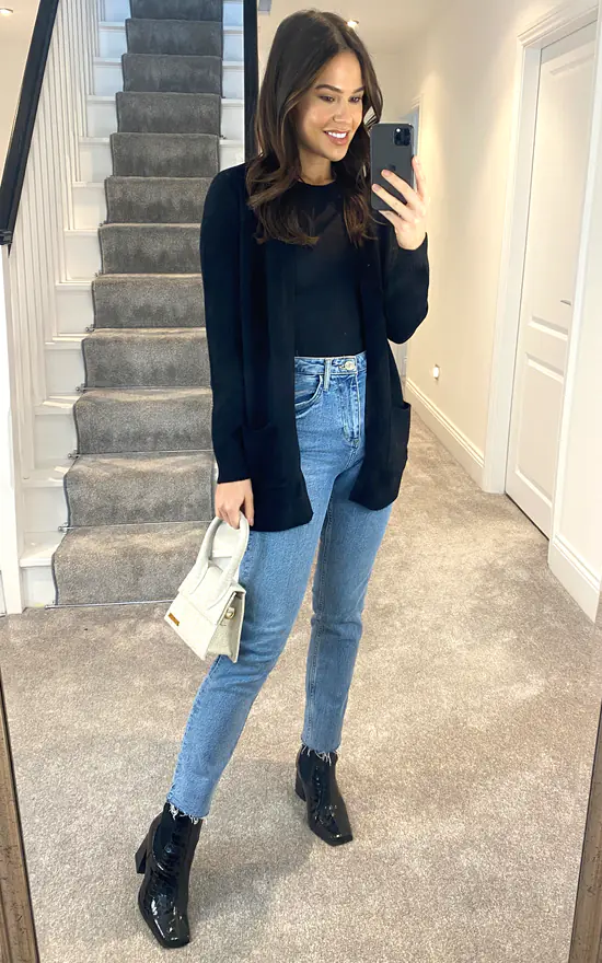 ONLY Knitted Cardigan With Pockets In Black - Image 4