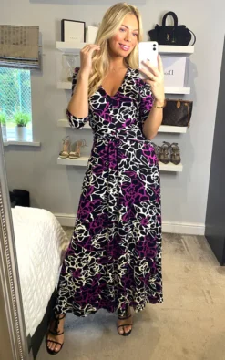 Jolie Moi Kamiyah Viscose Maxi Dress, Floral Multi