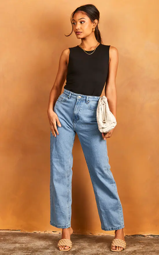 JJXX Sleeveless Top In Black - Image 3