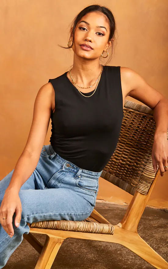 JJXX Sleeveless Top In Black