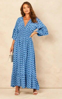 Jaxine Geo Print Dress