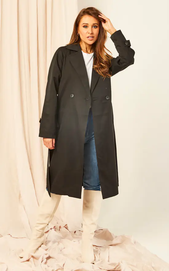 Trench Coat In Black