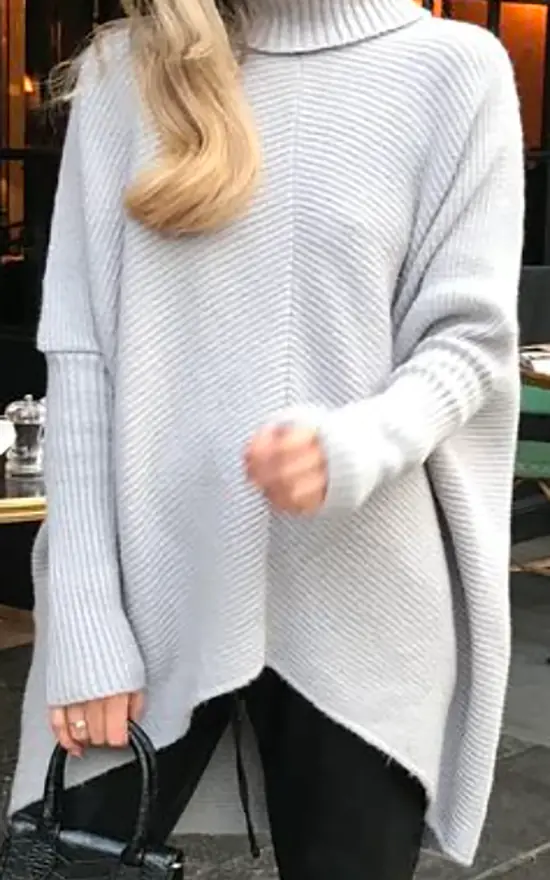 Exclusive Callie Knit Jumper Light Grey - Image 4