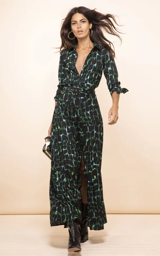 Dove Dress In Green Alligator - Image 4