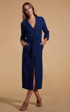 Rex Dress In Denim Blue