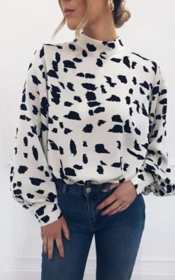 Exclusive Ambre Blouse Monochrome Print