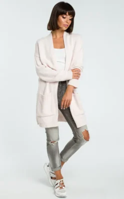 Powder Long Open Cardigan