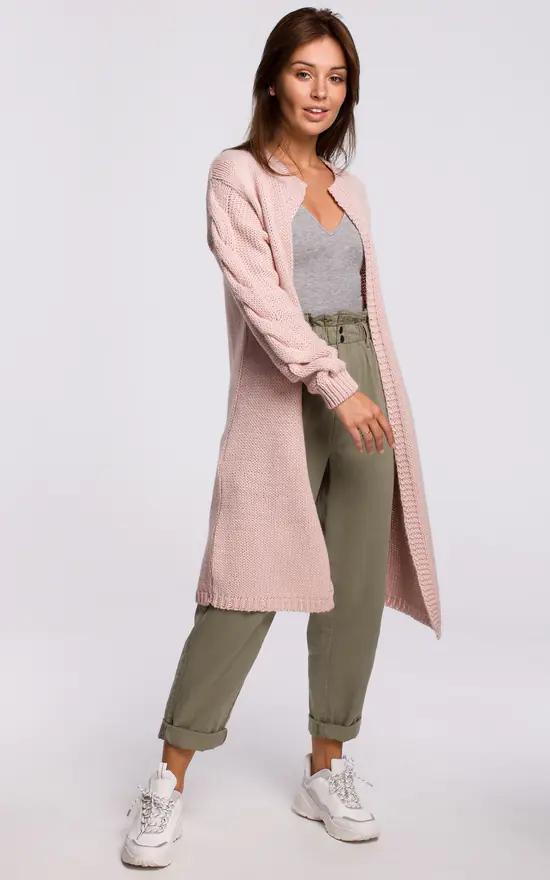 Comfy And Cozy Cardigan In Pink