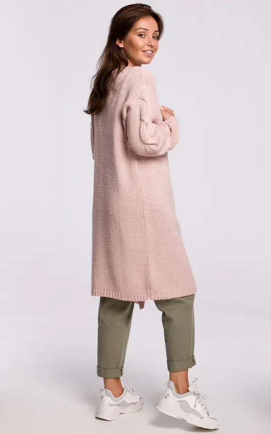 Comfy And Cozy Cardigan In Pink - Image 2