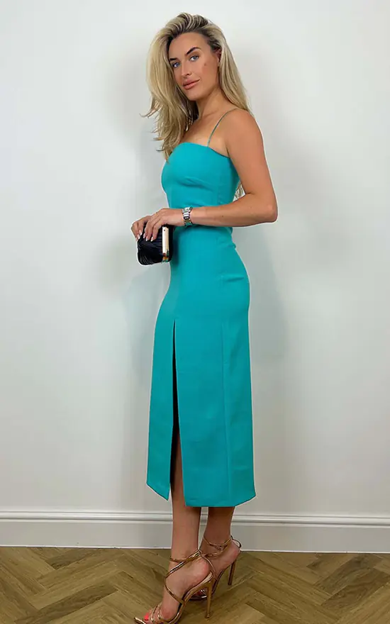 Vesper Tate Ocean Blue Midaxi Dress - Image 2