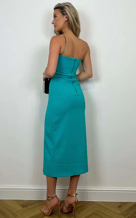 Vesper Tate Ocean Blue Midaxi Dress - Image 3